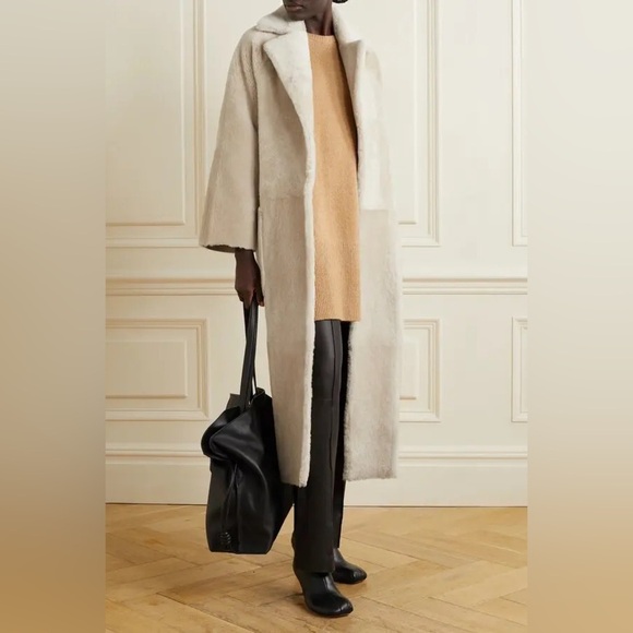 REMAIN BIRGER CHRISTENSEN Isabella Belted Lambskin Shearling Coat EU36 US4 NWT - Picture 3 of 16